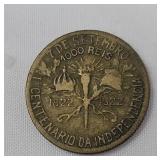 BRAZIL 1000 REIS 1922 Independence Centennial