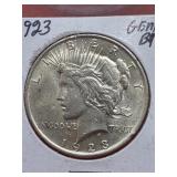 1923 Peace Silver Dollar
