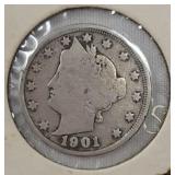1901 liberty head Nickel
