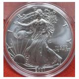 2001 UNC  Silver Eagle 1oz. Fine Silver Bullion