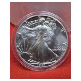 1987 UNC  Silver Eagle 1oz. Fine Silver Bullion