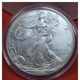 1996 UNC  Silver Eagle 1oz. Fine Silver Bullion