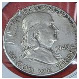 1949 Franklin Silver Half Dollar