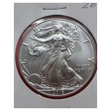 2016 UNC  Silver Eagle 1oz. Fine Silver Bullion