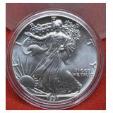 1991 UNC  Silver Eagle 1oz. Fine Silver Bullion