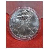 2002 UNC  Silver Eagle 1oz. Fine Silver Bullion