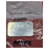 1 Troy  Oz. APMEX Silver Bar