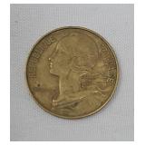 1973 French Coin 20 Centimes | France
