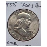 1955 Bugs Bunny UNC Franklin Silver Half Dollar