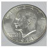 1971-S Ike 40% Silver Dollar
