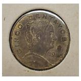 1966 Cinco Centavos mexican