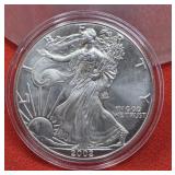 2002 UNC  Silver Eagle 1oz. Fine Silver Bullion