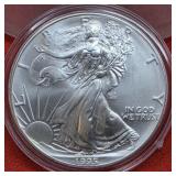 1995 UNC  Silver Eagle 1oz. Fine Silver Bullion