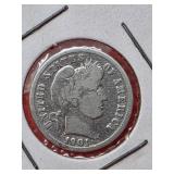 1901 Barber Dime