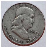 1953-D Franklin Silver Half Dollar