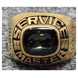 John Deere Service Master 10k Yellow Gold Emerald