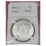 1882-CC Morgan Silver Dollar