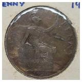 1920 great Britain 1 penny