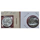 1942-P & 1943-S Jefferson Silver Nickels