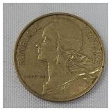 1965 French Coin 10 Centimes | France