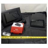 Amazon Kindle with leather case, Kodak digital