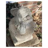 Concrete angel with paver