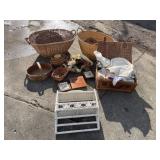 Wicker basket, wicker basket with lid, bathroom