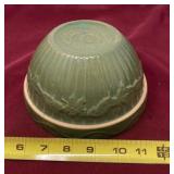 Goose Berry Patch forest owl green bowl.