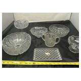 American Brilliant Period cut glass serving bowl,
