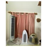 Holmes fan and air purifier with Aloha tower fan.