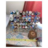 Sewing thread with thread holder