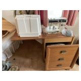 Montgomery wards sewing machine with carrying