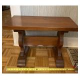 Mastercraft  wood table 25 inches wide x 13