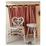 With your chair and stool