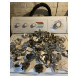 Aluminum cookie cutters.