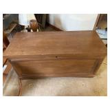 Cedar chest with contents