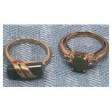 Avon 'Captured Jade' ring, featuring a green jade