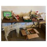 Christmas decorations, including winter Valley,