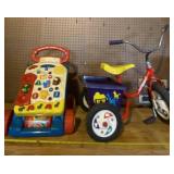 V Tech  and Tri cycle toys