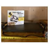 Hamilton Beach blender and electric griddle.