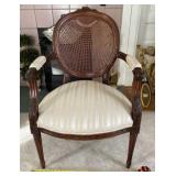 Fairfield Directoire style walnut arm chair with