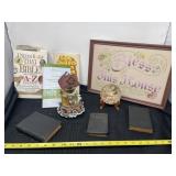 Religious items, including Crosstitch blesses