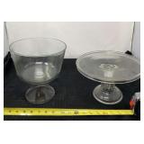 Anchor Hocking Presence glass footed trifle