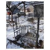 Arbor with sitting seat