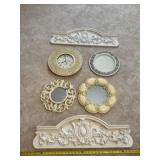 India steel plate, clock, mirrors and Oxford