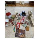 Christmas decorations, angel figurine and new