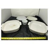 Corning Ware and T &R Boote ironstone dishes