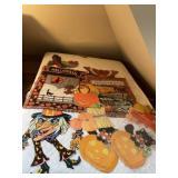 Halloween decor, old decorations, hanging