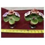 Nuova Capodimonte flower pieces.