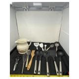 Longaberger Pottery 64 ounce pitcher and kitchen